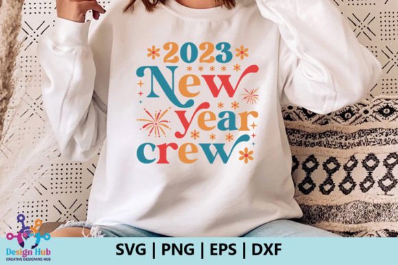2023 New Year Crew Retro SVG