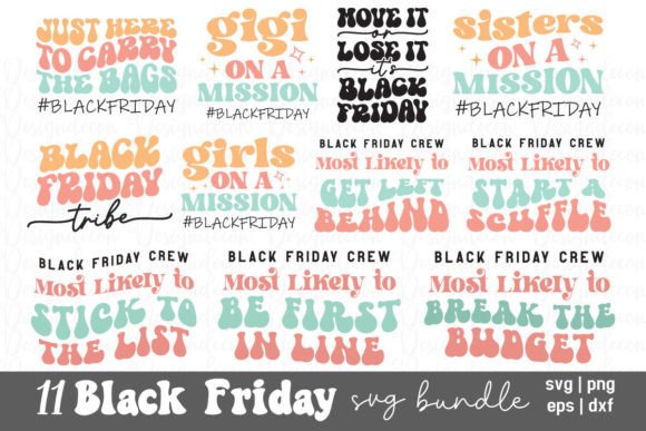 Black Friday Sayings Retro Svg Bundle 2