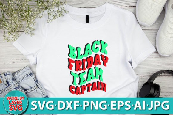 Black Friday Team Captain RETRO SVG