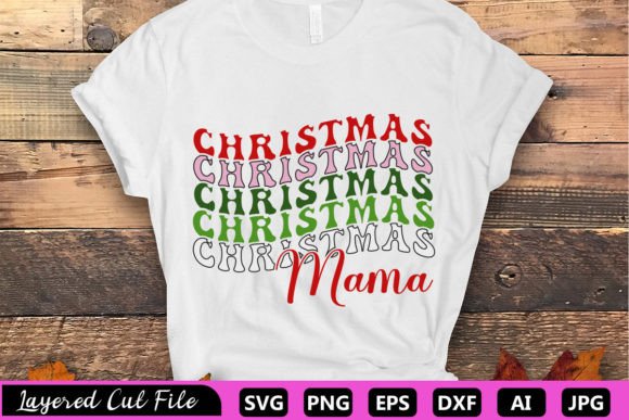 Christmas Mama RETRO SVG