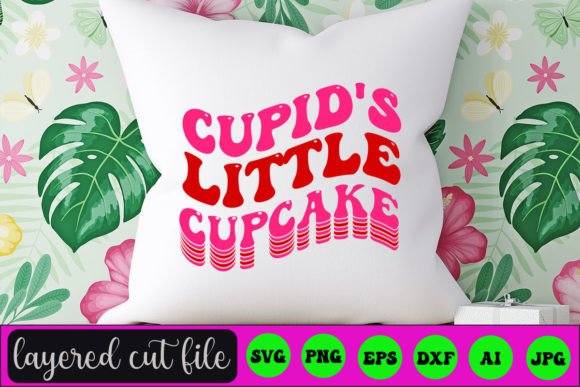 Cupid's Little Cupcake RETRO SVG