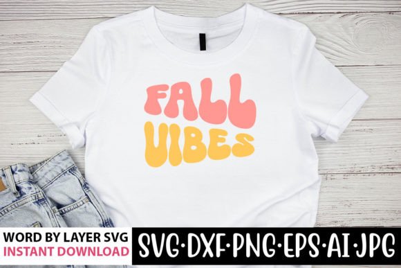 Fall Vibes Retro SVG