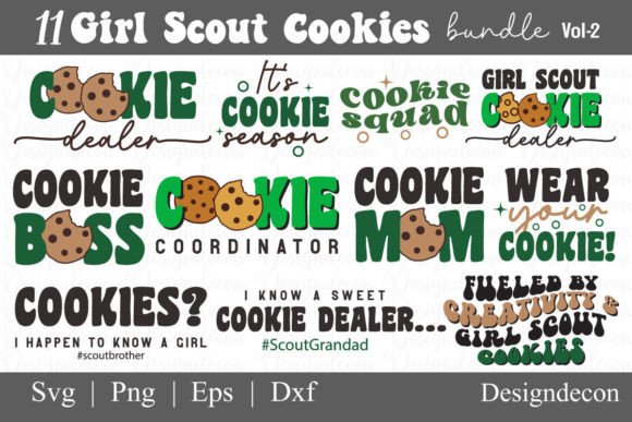 Girl Scout Cookies Retro Svg Png Bundle