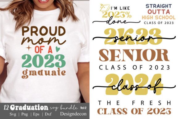 Graduation Sayings Retro Svg Tee Bundle