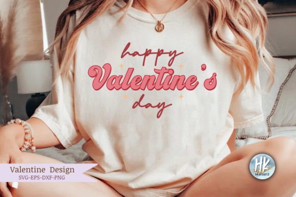 Happy Valentine's Day Retro SVG