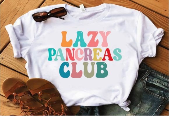 Lazy Pancreas Club Retro Svg