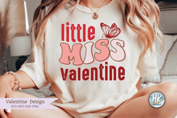 Little Miss Valentine Retro SVG