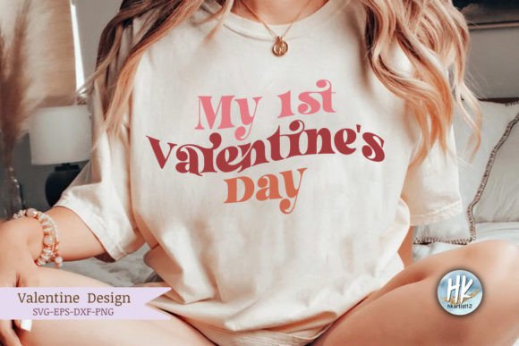 My 1st Valentine's Day Retro SVG