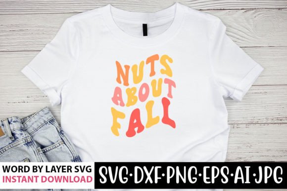 Nuts About Fall Retro SVG