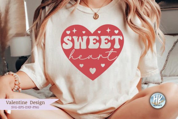 Sweet Heart Retro SVG
